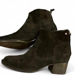 UGG Black Suede Ankle Booties